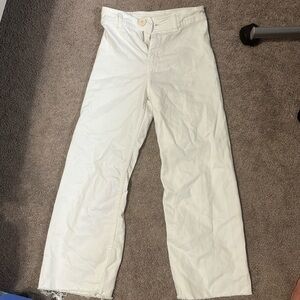 White, high rise, jeans